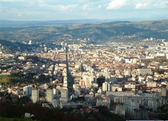 Une photo emblématique du territoire mesuré (Saint-Étienne)